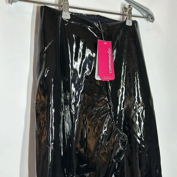 Commando | NWT Women’s M Medium Faux Patent Leather Leggings Pants SLG25 - Picture 2 of 8